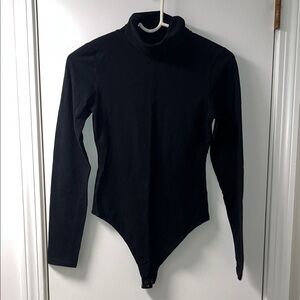 American Eagle Outfitters Black Turtleneck Bodysuit